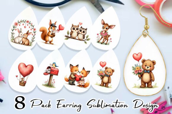 Download Whimsical Valentine Earring Blanks - Blanks Collection