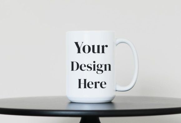 Download 15 Oz White Coffee Mug Mockup PSD Mockup - Psd mockup Collection