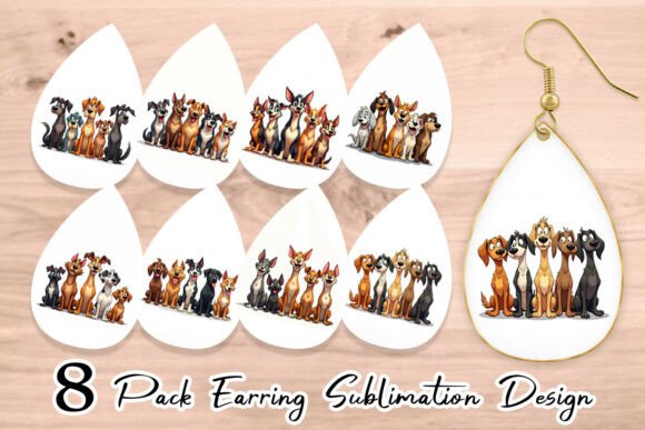 Download Dogs Emotion Earring Blanks - Premium Resources